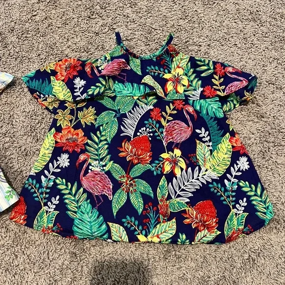 Bundle: baby girls Janie and Jack cold shoulder dresses size 12-18 months - Picture 3 of 7